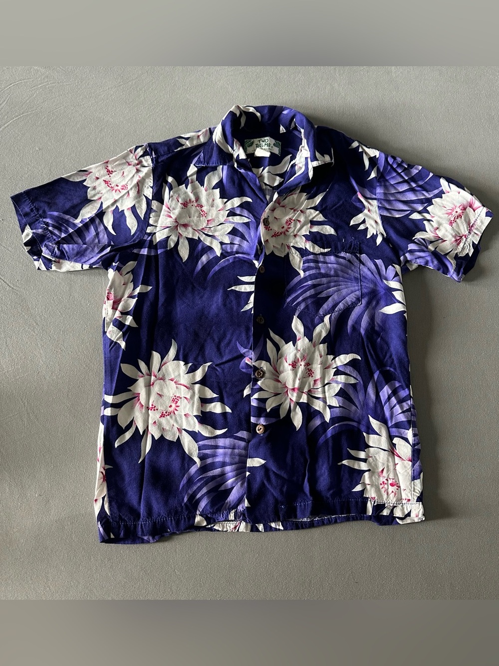 Two Palms Purple Hawaiian Shirt